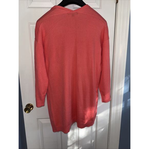 Boston Proper Pink Lightweight Pink Cardigan - Medium - Picture 4 of 6